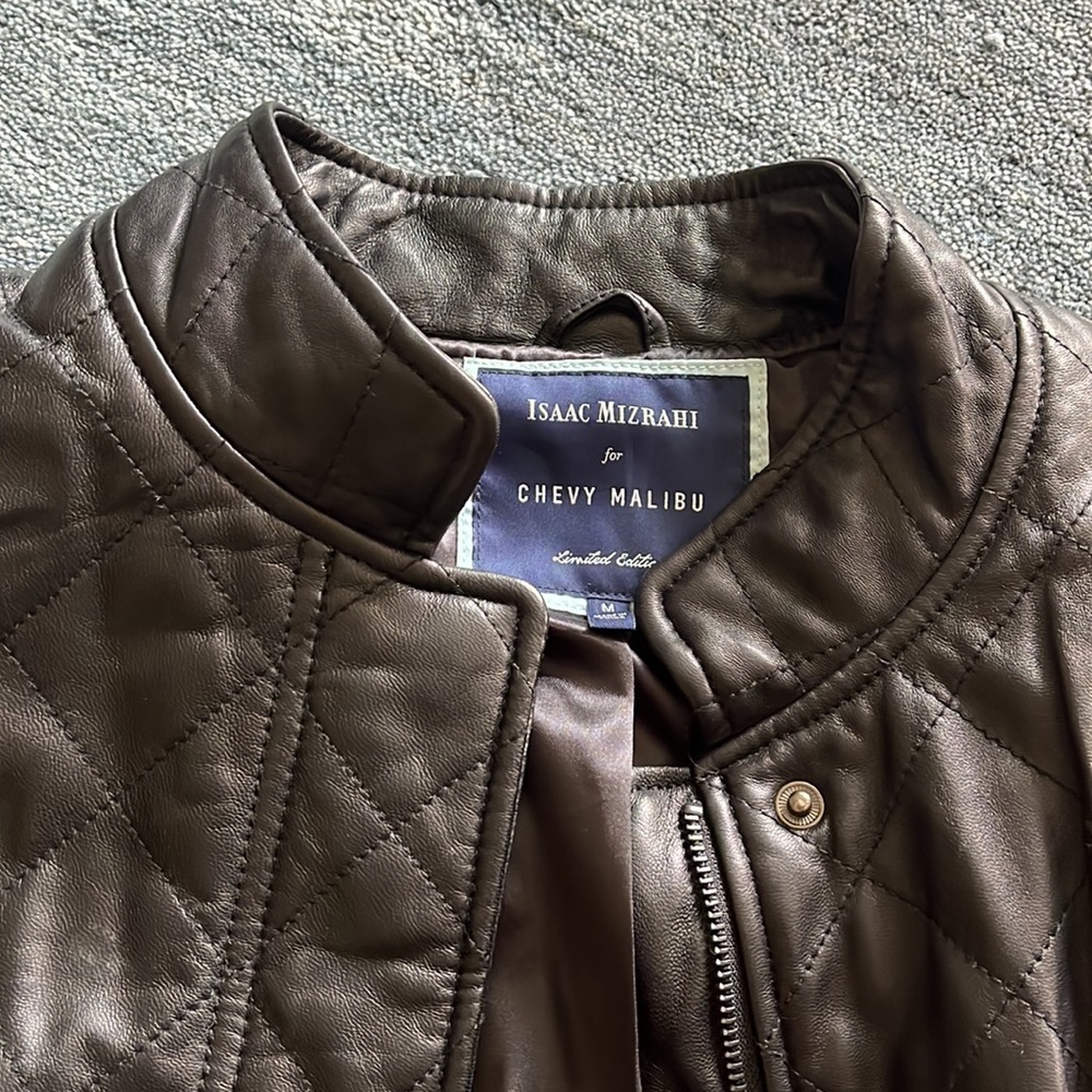 Isaac Mizrahi Leather Jacket - Picture 3 of 5